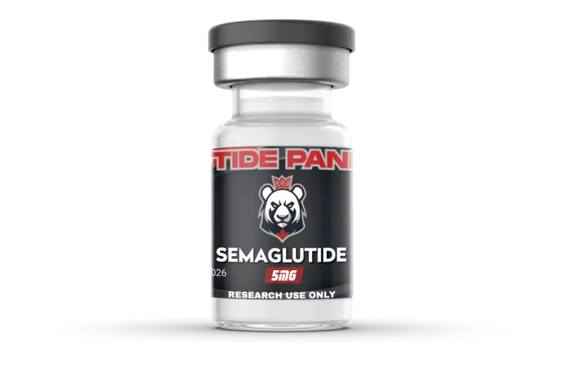 Semaglutide 5mg research peptide vial - Peptide Panda.