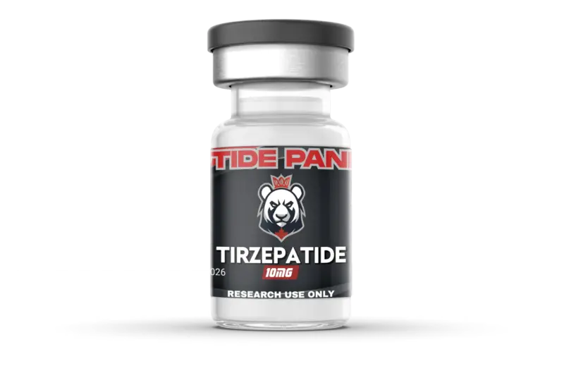 Tirzepatide 10mg research peptide vial - Peptide Panda.