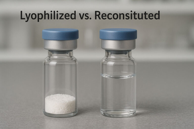 Lyophilized vs reconstituted peptide preparation guide Canada - Panda Peptide